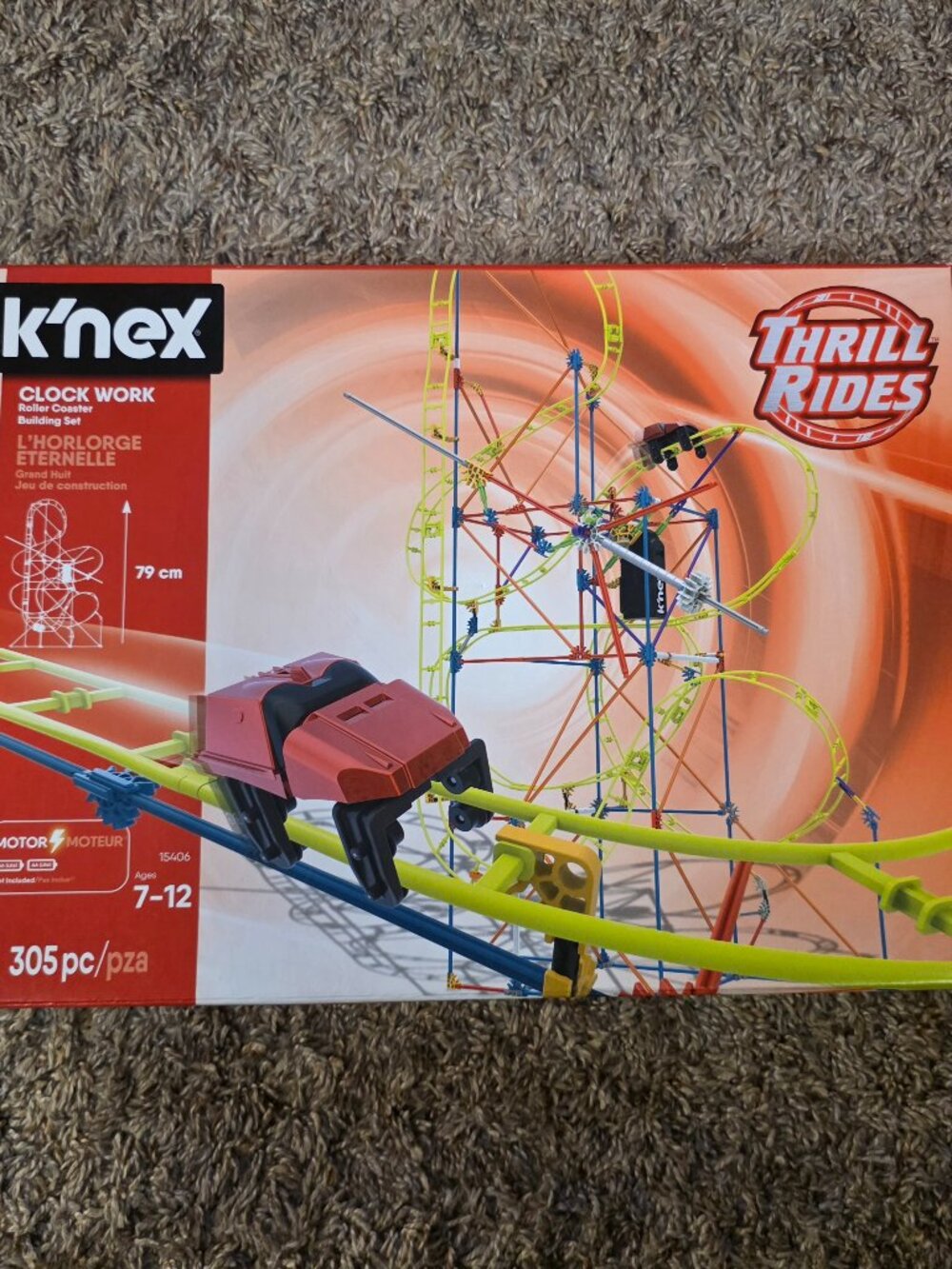 Toys - K'nex Clock Work Thrill Rides Building Set - Open Box - Contents Sealed